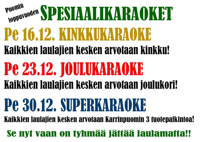 speciaalikaraoket